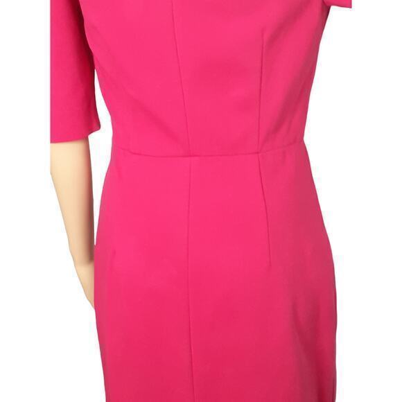 Diane Von Furstenberg Midi Dress Size 6 DVF‎ Flattering Stretch Sheath Pink - Picture 6 of 9
